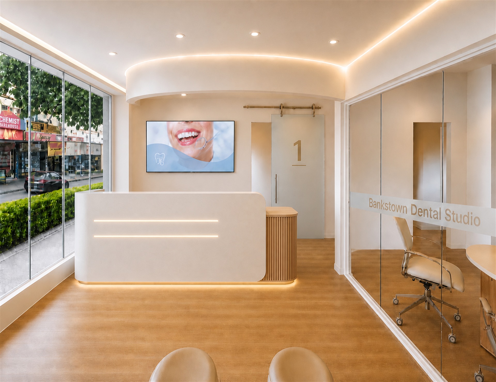 Warm and welcoming reception at Bankstown Dental Studio